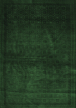 Abstract Emerald Green Contemporary Rug, con1503emgrn
