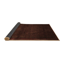 Sideview of Abstract Brown Contemporary Rug, con1503brn