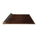 Sideview of Abstract Brown Contemporary Rug, con1503brn