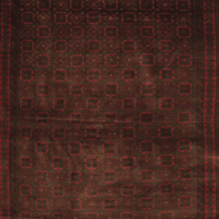 Machine Washable Abstract Brown Contemporary Rug, wshcon1503brn