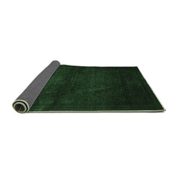 Sideview of Abstract Emerald Green Contemporary Rug, con1503emgrn