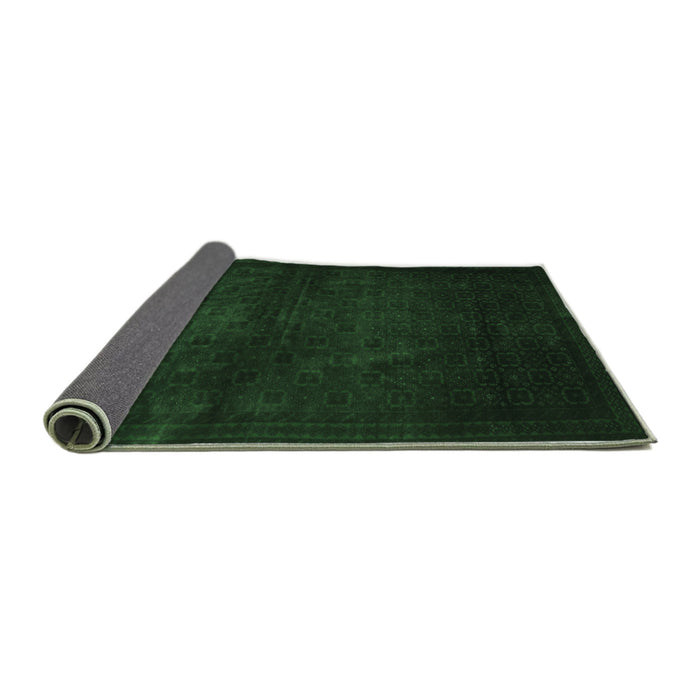 Sideview of Abstract Emerald Green Contemporary Rug, con1503emgrn