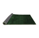 Sideview of Abstract Emerald Green Contemporary Rug, con1503emgrn