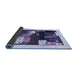 Sideview of Abstract Blue Contemporary Rug, con1504blu