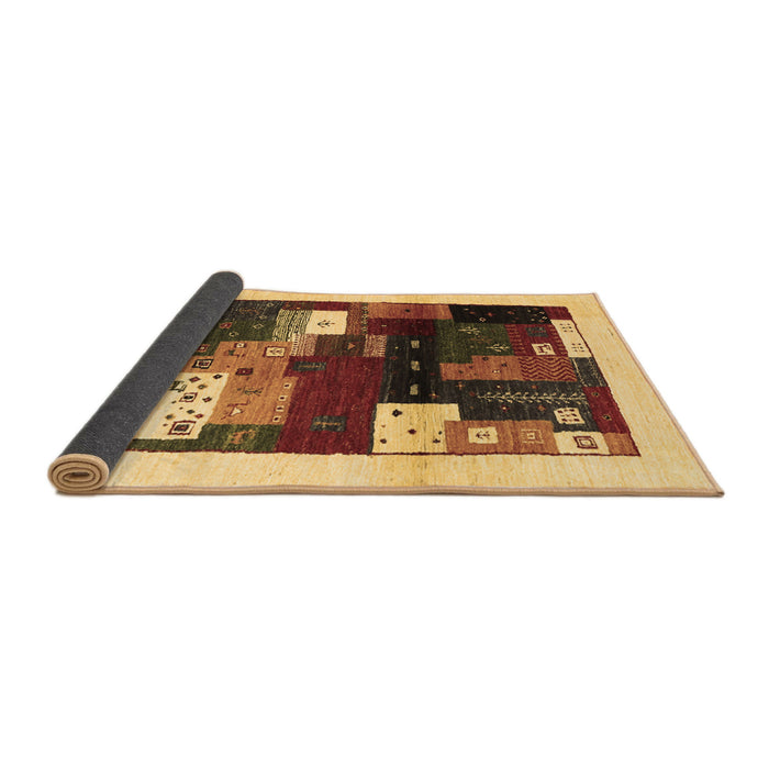 Sideview of Abstract Brown Contemporary Rug, con1504brn