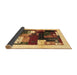 Sideview of Abstract Brown Contemporary Rug, con1504brn