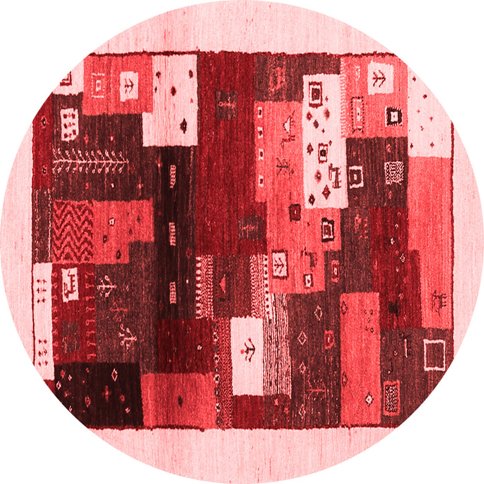 Machine Washable Abstract Red Contemporary Rug, wshcon1504red