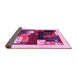 Sideview of Abstract Pink Contemporary Rug, con1504pnk