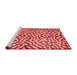 Contemporary Red Washable Rugs