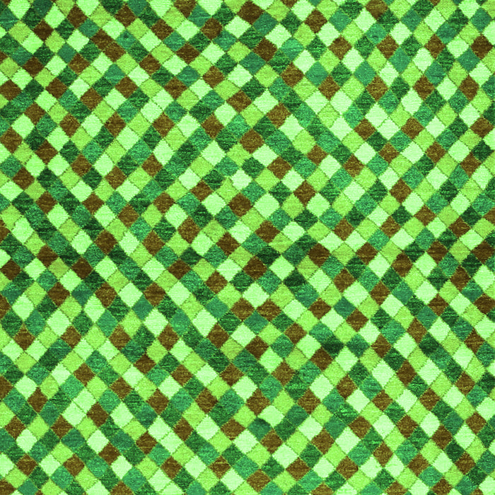 Serging Thickness of Machine Washable Abstract Green Contemporary Area Rugs, wshcon1505grn