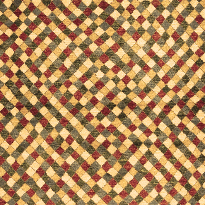 Machine Washable Abstract Brown Contemporary Rug, wshcon1505brn