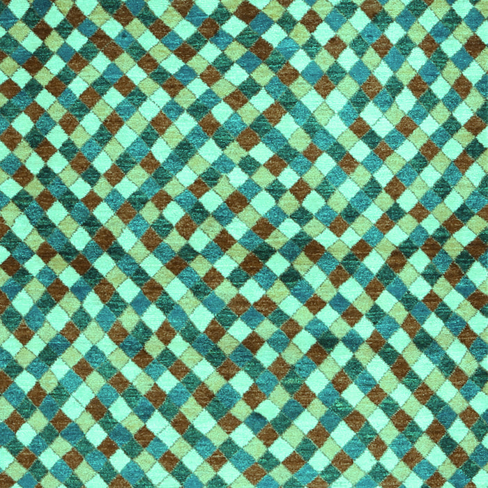 Abstract Turquoise Contemporary Rug, con1505turq