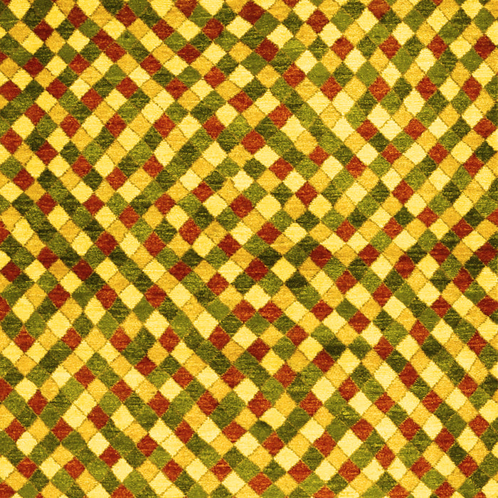 Abstract Yellow Contemporary Rug, con1505yw