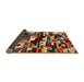 Thickness of Contemporary Saffron Red Modern Rug, con1506