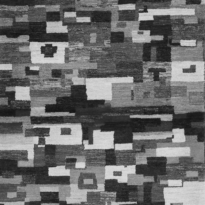 Abstract Gray Contemporary Rug, con1506gry