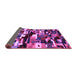 Sideview of Abstract Purple Contemporary Rug, con1506pur