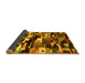 Sideview of Abstract Yellow Contemporary Rug, con1506yw