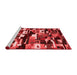 Contemporary Red Washable Rugs