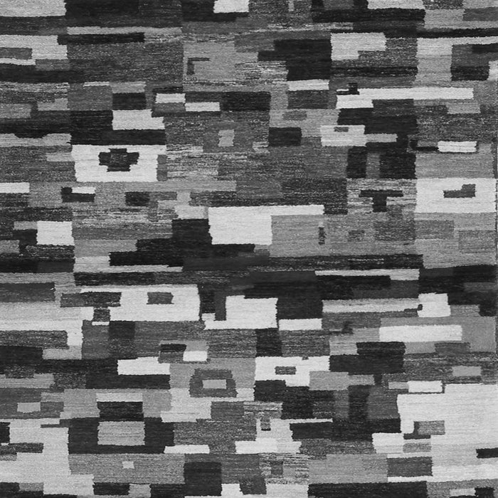 Serging Thickness of Abstract Gray Contemporary Rug, con1506gry