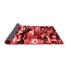 Abstract Red Contemporary Area Rugs