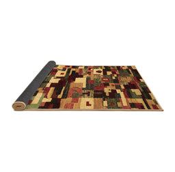 Sideview of Abstract Brown Contemporary Rug, con1506brn