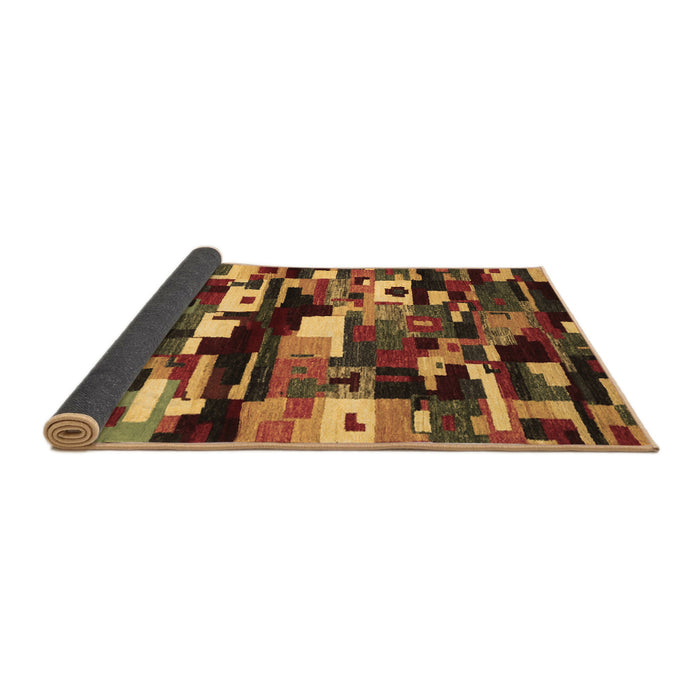Sideview of Abstract Brown Contemporary Rug, con1506brn