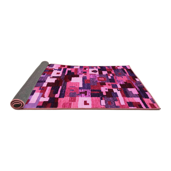 Sideview of Abstract Pink Contemporary Rug, con1506pnk