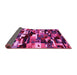 Sideview of Abstract Pink Contemporary Rug, con1506pnk