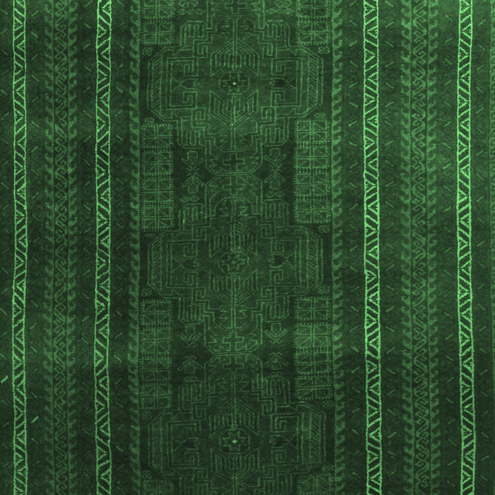 Machine Washable Abstract Emerald Green Contemporary Area Rugs, wshcon1507emgrn