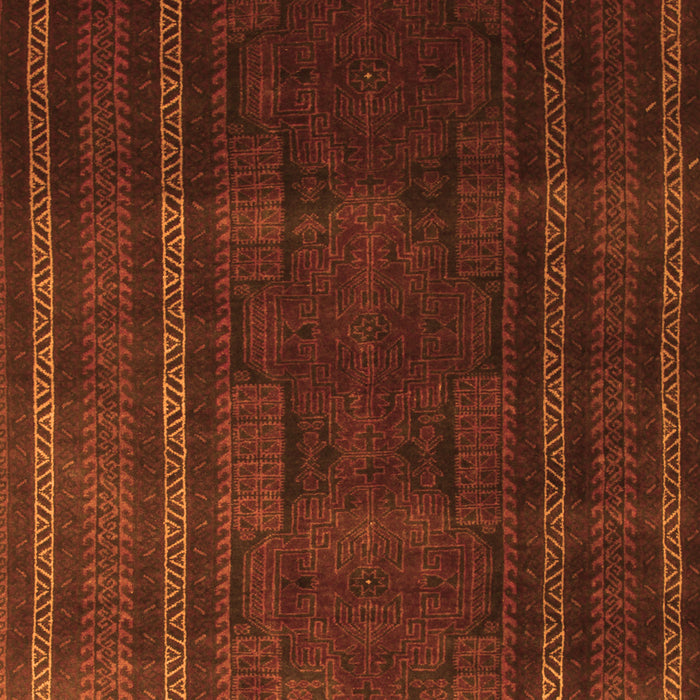 Abstract Orange Contemporary Rug, con1507org