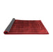 Abstract Red Contemporary Area Rugs