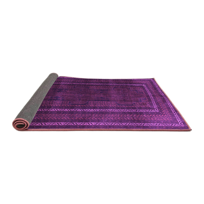 Sideview of Abstract Purple Contemporary Rug, con1507pur
