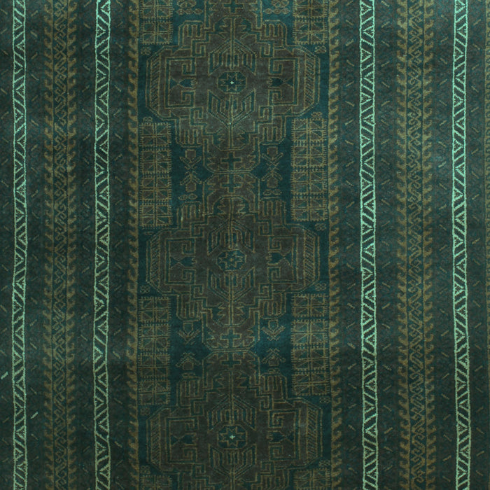 Abstract Turquoise Contemporary Rug, con1507turq