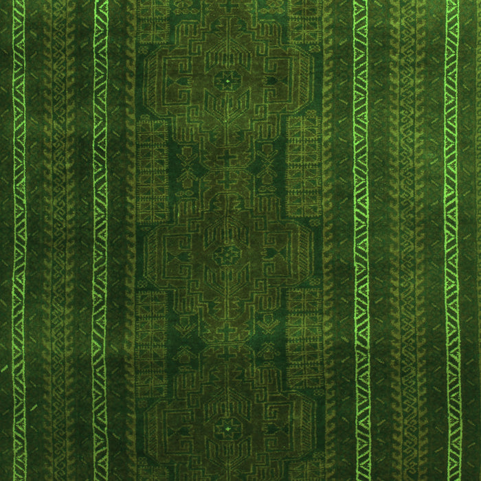 Serging Thickness of Machine Washable Abstract Green Contemporary Area Rugs, wshcon1507grn