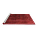 Contemporary Red Washable Rugs