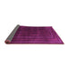 Sideview of Abstract Pink Contemporary Rug, con1507pnk