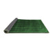 Sideview of Abstract Emerald Green Contemporary Rug, con1507emgrn