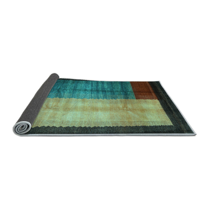 Sideview of Abstract Light Blue Contemporary Rug, con1508lblu