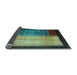 Sideview of Abstract Light Blue Contemporary Rug, con1508lblu