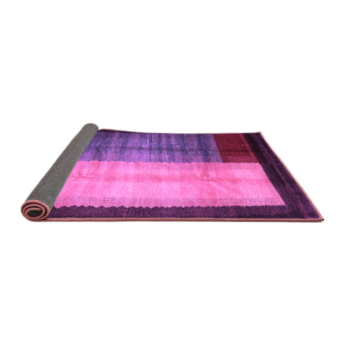 Sideview of Abstract Purple Contemporary Rug, con1508pur