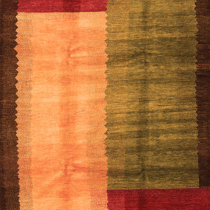 Abstract Orange Contemporary Rug, con1508org