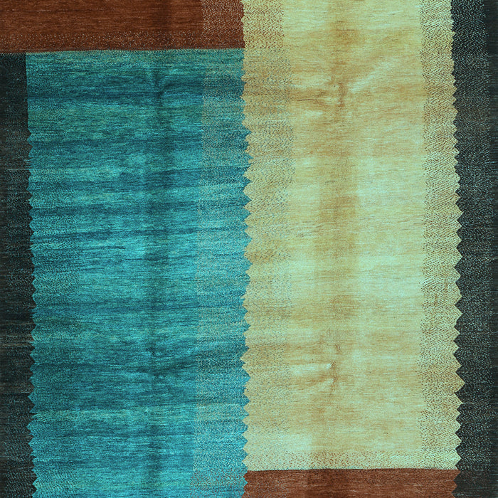 Abstract Light Blue Contemporary Rug, con1508lblu
