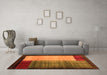 Machine Washable Abstract Orange Contemporary Area Rugs in a Living Room, wshcon1508org