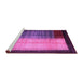 Sideview of Machine Washable Abstract Purple Contemporary Area Rugs, wshcon1508pur