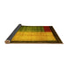 Sideview of Abstract Yellow Contemporary Rug, con1508yw