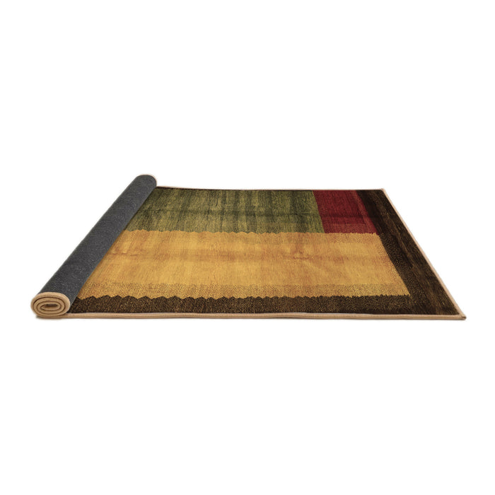 Sideview of Abstract Brown Contemporary Rug, con1508brn