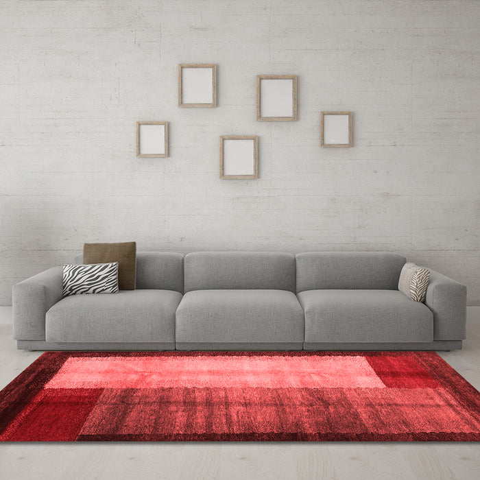 Contemporary Red Washable Rugs