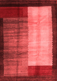 Abstract Red Contemporary Rug, con1508red