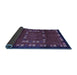 Sideview of Abstract Blue Contemporary Rug, con1509blu