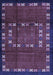 Abstract Blue Contemporary Rug, con1509blu